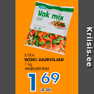 Allahindlus - X-TRA WOKI JUURVILJAD 1 kg