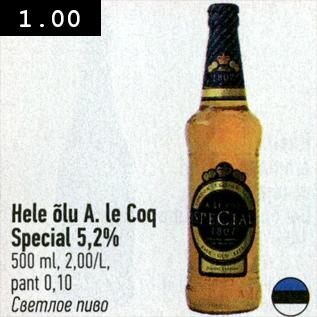 Allahindlus - Hele õlu, A. le Coq Special