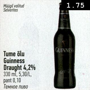 Allahindlus - Tume õli Guinnes Draught