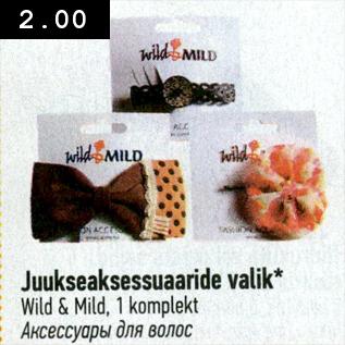 Allahindlus - Juukseaksessuaaride valik, Wild & Mild