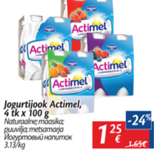 Allahindlus - Jogurtijook Actimel