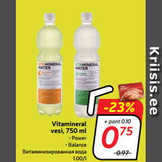 Allahindlus - Vitamineral vesi, 750 ml