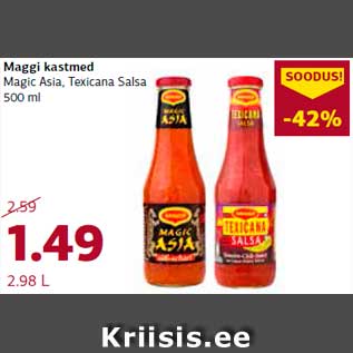 Allahindlus - Maggi kastmed