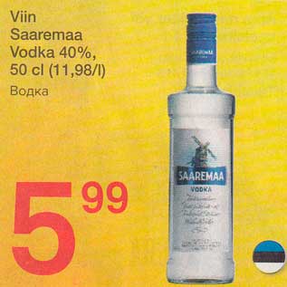 Allahindlus - Viin Saaremaa Vodka