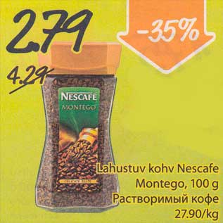 Allahindlus - Lahustuv kohv Nescafe Montego, 100 g