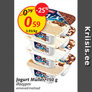 Allahindlus - Jogurt Müller, 150 g