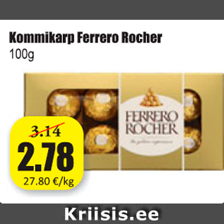 Allahindlus - Kommikarp Ferrero Rocher 100 g