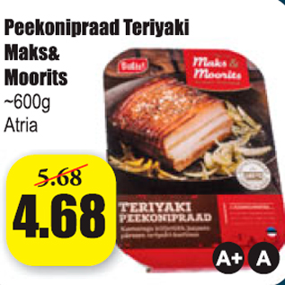 Allahindlus - Peekonipraad Teriyaki Maks&Moorits