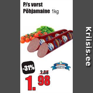 Allahindlus - P/s vorst Põhjamaine 1 kg