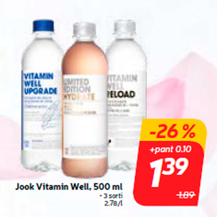 Allahindlus - Jook Vitamin Well, 500 ml