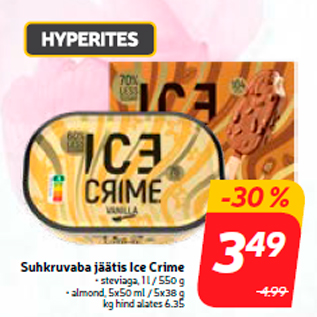 Allahindlus - Suhkruvaba jäätis Ice Crime