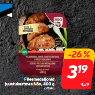 Allahindlus - Fileemedaljonid juustukastmes Nõo, 400 g