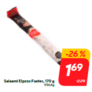 Allahindlus - Salaami Elpozo Fuetec, 170 g