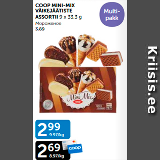 Allahindlus - COOP MINI-MIX VÄIKEJÄÄTISTE ASSORTII