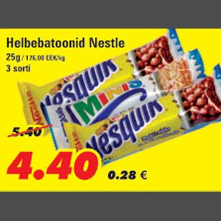 Allahindlus - Helbebatoonid Nestle