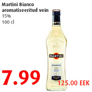 Allahindlus - Martini Bianco aromatiseeritud vein
