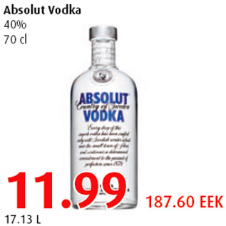 Allahindlus - Absolut Vodka