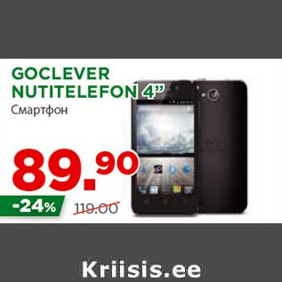 Allahindlus - GOCLEVER NUTITELEFON 4”