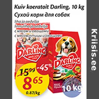 Allahindlus - Kuiv koeratoit Darline, 10 kg