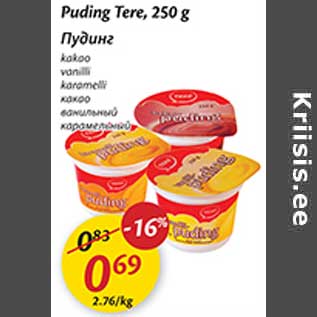 Allahindlus - Puding Tere, 250 g