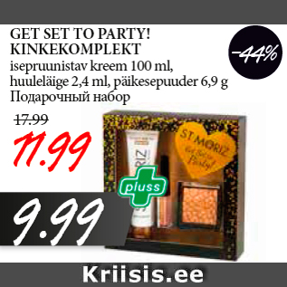 Allahindlus - GET SET TO PARTY! KINKEKOMPLEKT