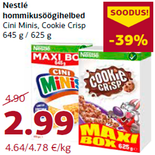 Allahindlus - Nestlé hommikusöögihelbed