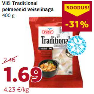 Allahindlus - Viči Traditional pelmeenid veiselihaga 400 g