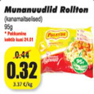 Allahindlus - Munanuudlid Rollton 95g