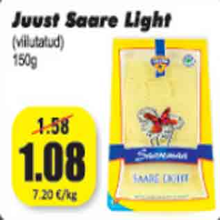 Allahindlus - Juust Saare Light 150 g