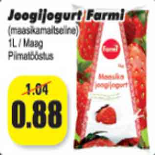 Allahindlus - Joogijogurt Farmi 1L