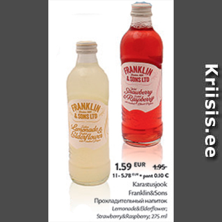 Allahindlus - Karastusjook Franklin&Sons 275 ml