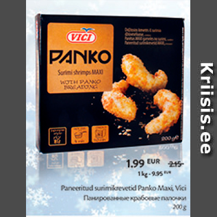 Allahindlus - Paneeritud surimikreevetid Panko Maxi Vici 200 g