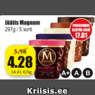 Allahindlus - Jäätis Magnum