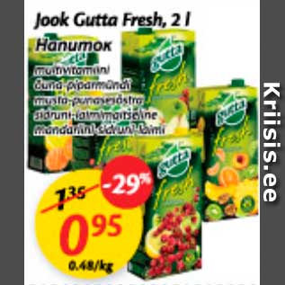 Allahindlus - Jook Gutta Fresh, 2 l