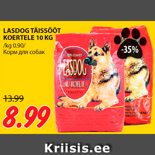 Allahindlus - LASDOG TÄISSÖÖT KOERTELE 10 KG