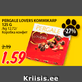 Allahindlus - PERGALE LOVERS KOMMIKARP 125 G