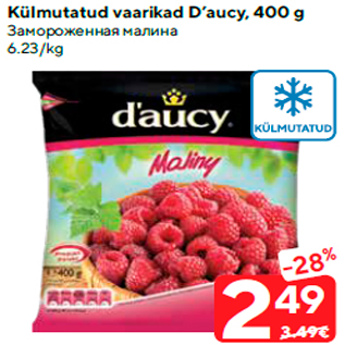 Allahindlus - Külmutatud vaarikad D’aucy, 400 g