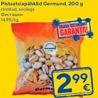 Allahindlus - Pistaatsiapähklid Germund, 200 g