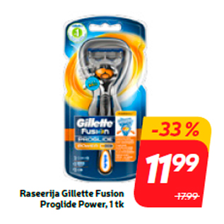 Allahindlus - Raseerija Gillette Fusion Proglide Power, 1 tk