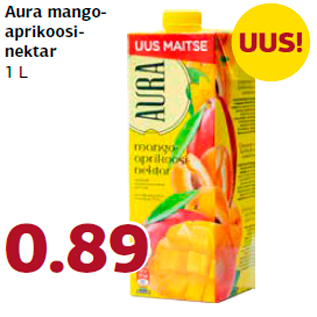 Allahindlus - Aura mangoaprikoosinektar 1 L