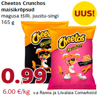 Allahindlus - Cheetos Crunchos maisikrõpsud