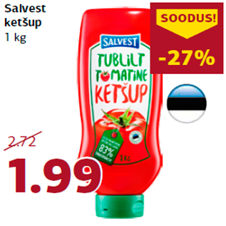 Allahindlus - Salvest ketšup 1 kg