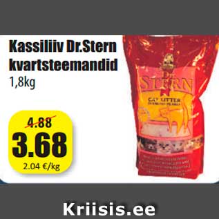 Allahindlus - Kassiliiv Dr.Stern kvartsteemandid 1,8kg