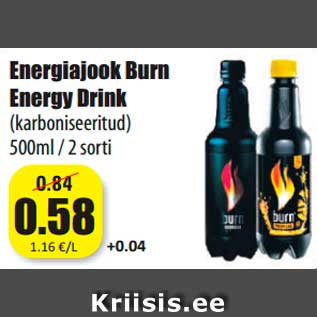 Allahindlus - Energiajook Burn Energy Drink