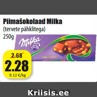 Allahindlus - Piimašokolaad Milka