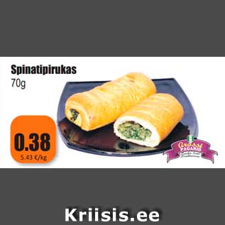 Allahindlus - Spinatipirukas 70g