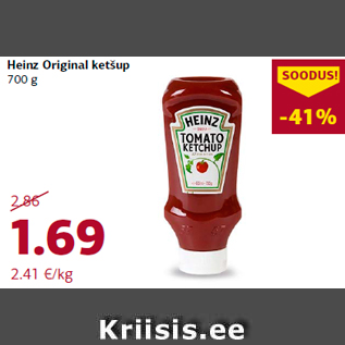 Allahindlus - Heinz Original ketšup 700 g