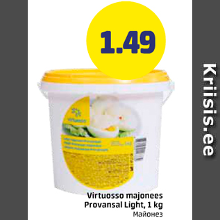 Allahindlus - Virtuosso majonees Provansal Light, 1 kg