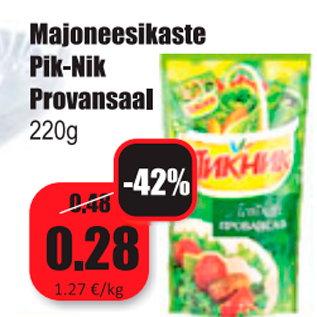 Allahindlus - Majoneesikaste Pik-Nik Provansaal 220 g