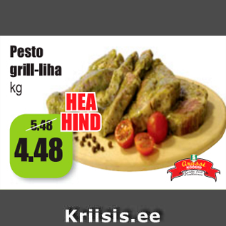 Allahindlus - Pesto grill-liha kg